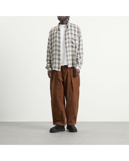 STORY mfg. Brown Canvas Lush Pants for men