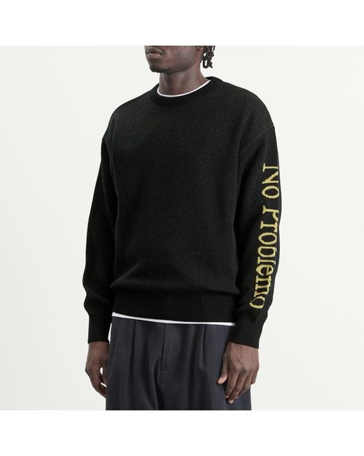 No Problemo Black Jumper for men