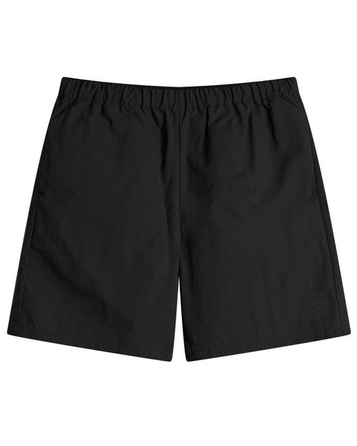 Goldwin Black Nylon Shorts for men