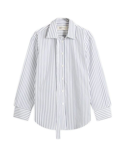 Rohe Blue Deconstructed Striped Shirt