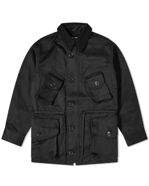 Monitaly Black Military Half Coat Type B for men
