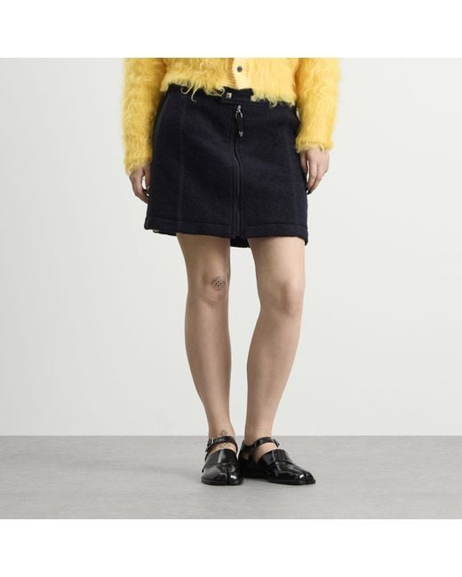 Toga Blue Toga Wool Jersey Skirt