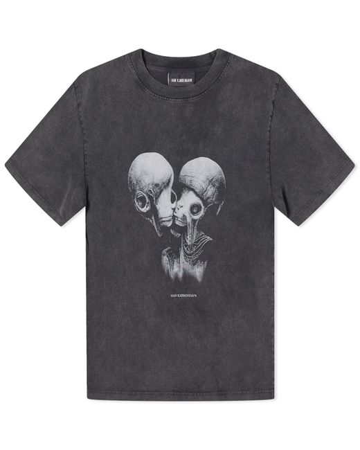 Han Kjobenhavn Gray Aliens Kissing Boxy T-Shirt for men