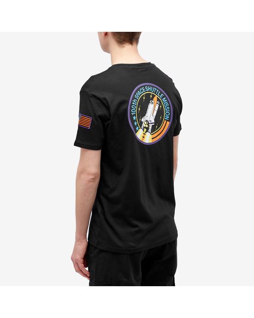 Men Shuttle Alpha Black T-shirt in | Lyst for Space Industries