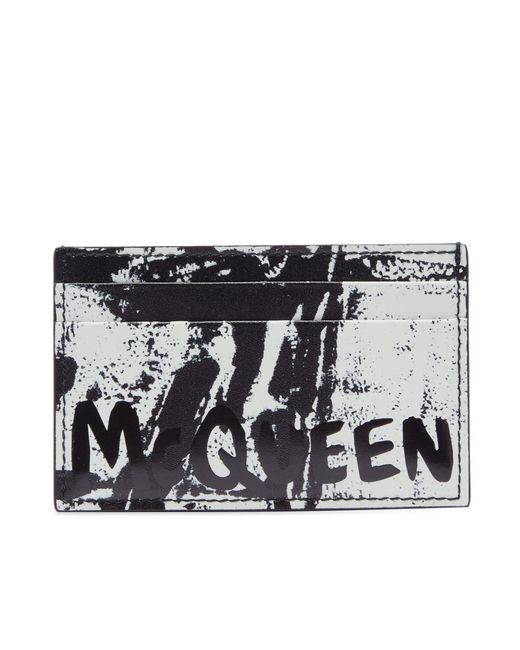 Alexander McQueen Black Jacket Print Card Holder for men