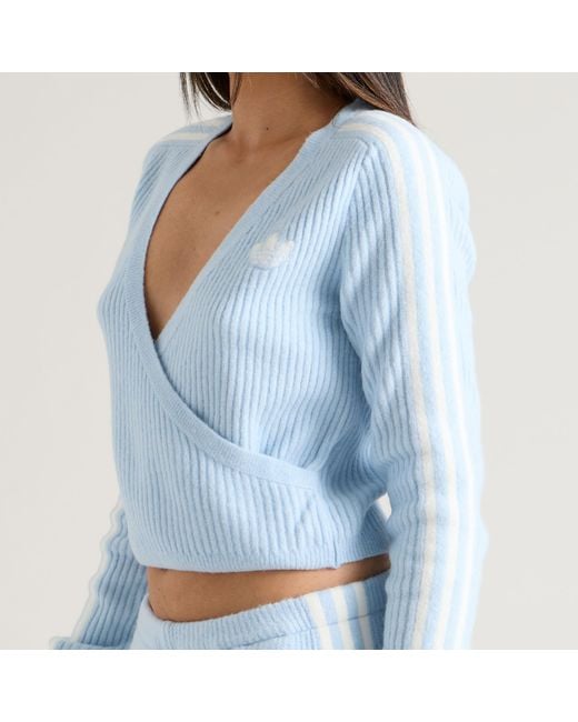 Adidas Blue X Jennie Knit Wrap Cardigan