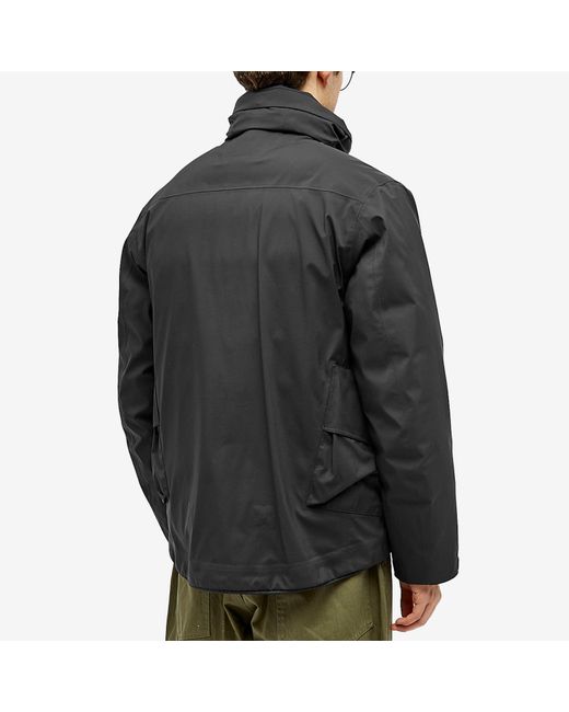 C P Company Black Gore-Tex Infinium 3L Hooded Jacket for men