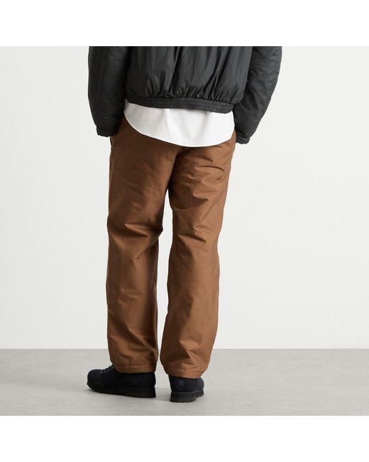 RANRA Brown Neve Canvas Cotton Pants for men
