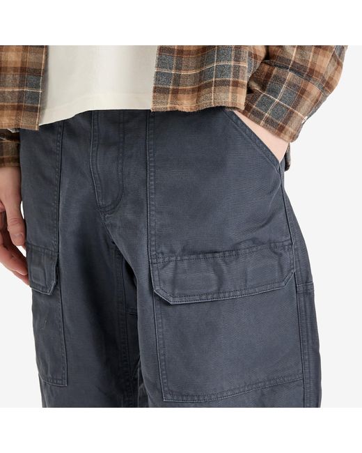Gramicci Blue Canvas Eqt Pant for men