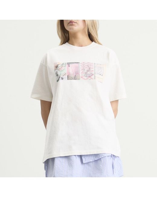 Damson Madder Natural Slow Life Crossword Graphic T-Shirt