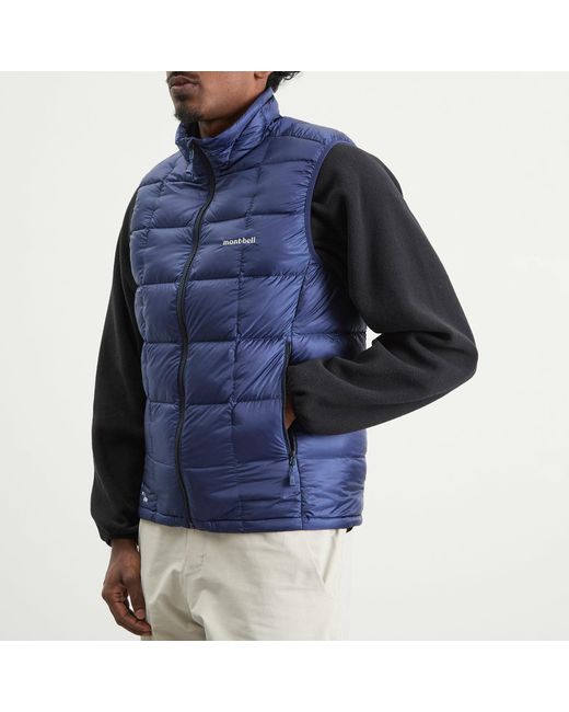 Montbell Blue Superior Down Vest for men