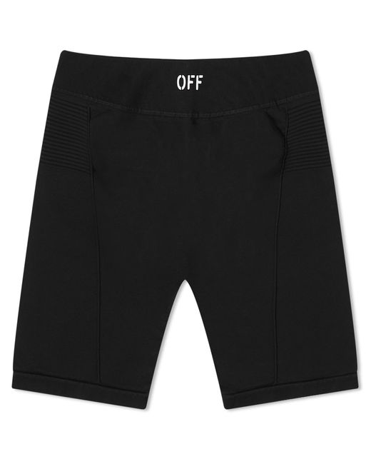 Off-White c/o Virgil Abloh Black Off- Stamp Logo Sports Shorts