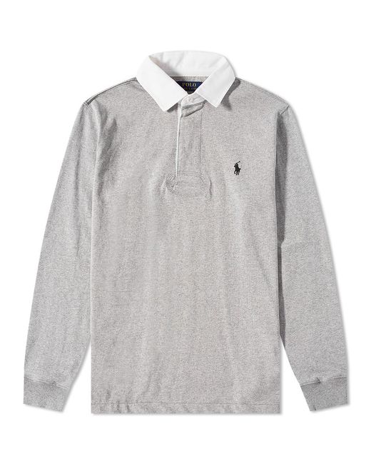 Polo Ralph Lauren Cotton Rugby Shirt in Grey for Men Lyst UK