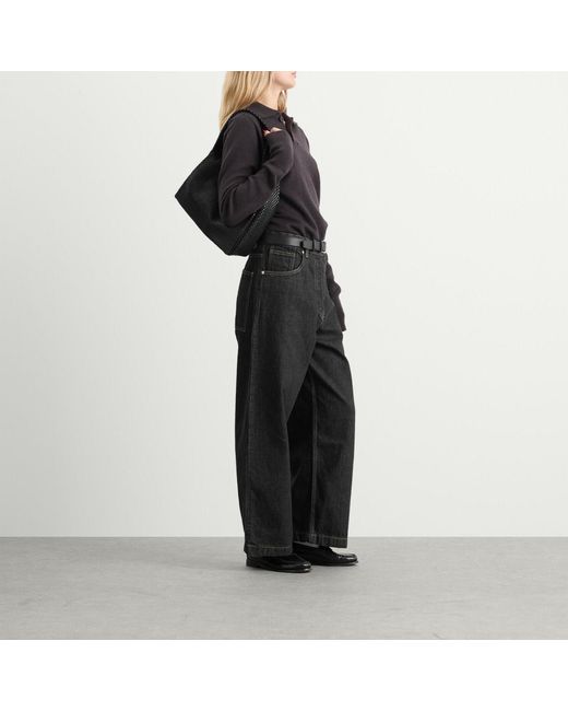 Studio Nicholson Gray Denim Curved Leg Pant