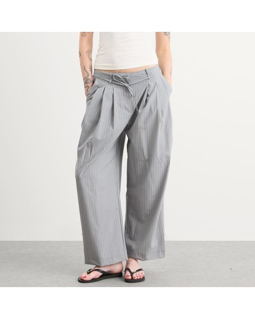 Deiji Studios Gray Tri Pleat Pants
