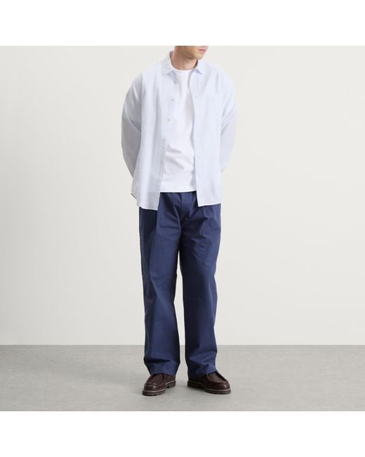 Folk White Relaxed Fit Shirt for men