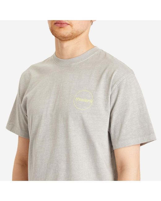 Thisisneverthat Gray C-Logo T-Shirt for men