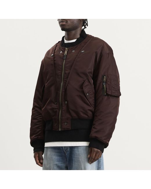 Maison Margiela Black Reversible Bomber Jacket for men