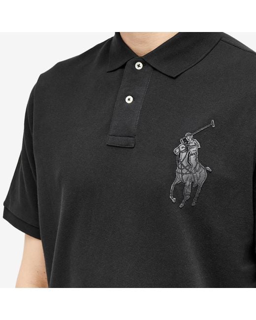 Polo Ralph Lauren Black Leather Pp Polo Shirt for men