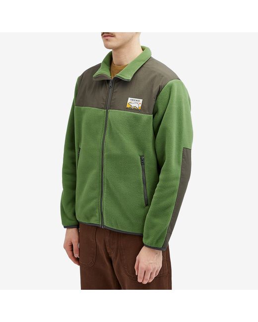 Human Made Green Fleece Jacket for men