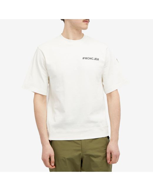 3 MONCLER GRENOBLE White Logo T-Shirt for men