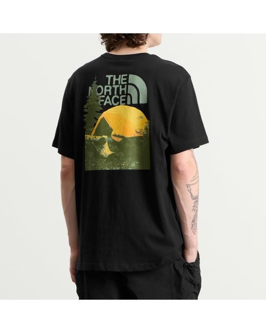 The North Face Black Pitch A Tent Relaxed T-Shirt for men