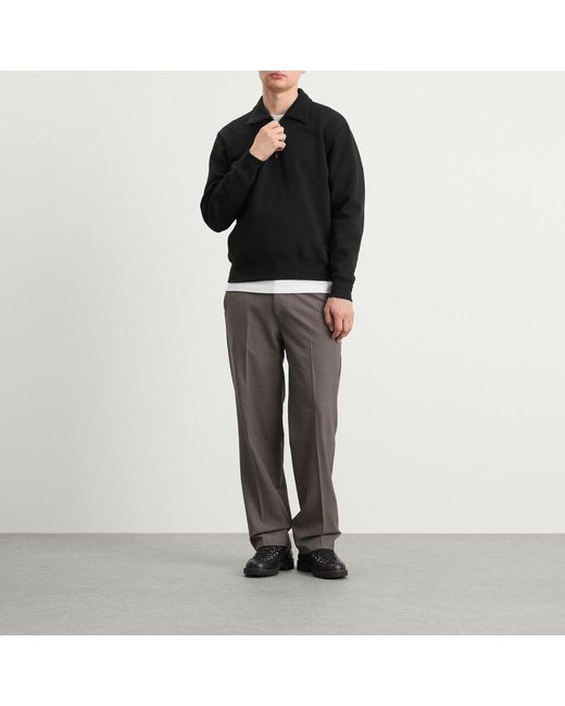 Wax London Gray Bayham Micro Puppytooth Trousers for men