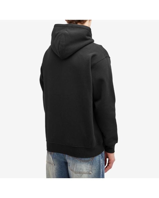 Dime Black Cursive Logo Hoodie for men
