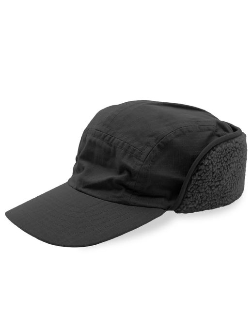 Maharishi Black Nyco Flap Cap for men