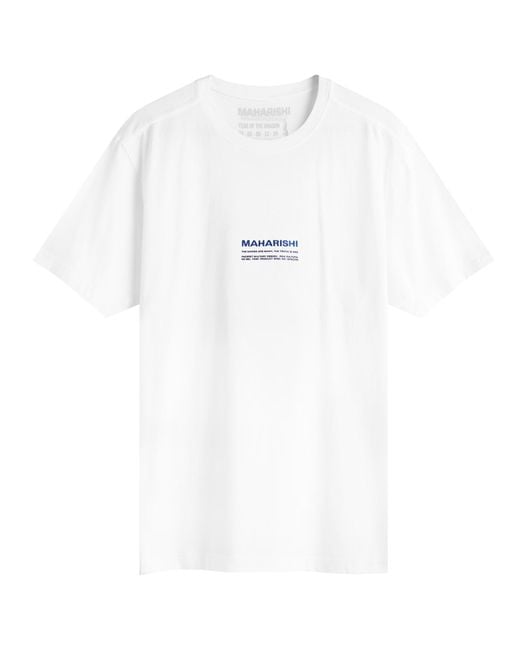 Maharishi White Less Dangerous T-Shirt for men