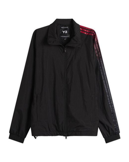 Y-3 Black Gradient Stripes Nylon Track Top for men