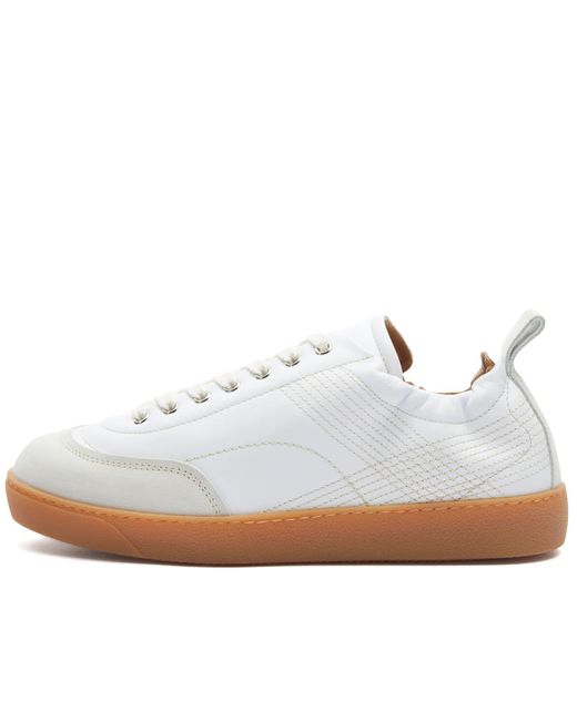 Dries Van Noten White Leather Sneakers for men