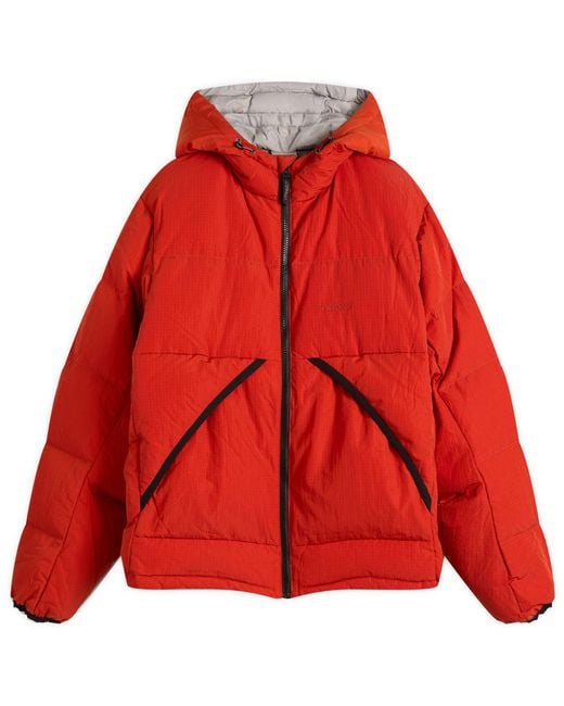 Gramicci Red Down Puffer Coat