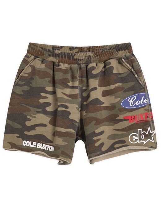Cole Buxton Green Jersey Shorts for men