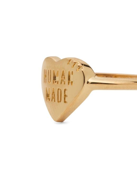 Human Made Metallic Heart Ring for men