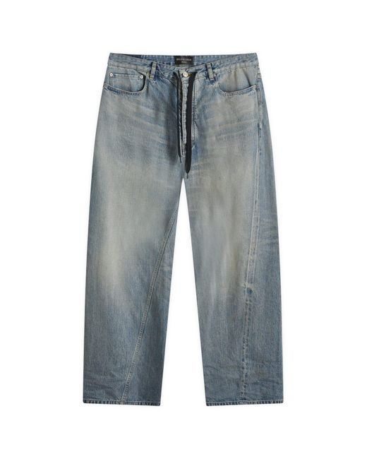Balenciaga Twisted Seam Jeans in Blue for Men | Lyst