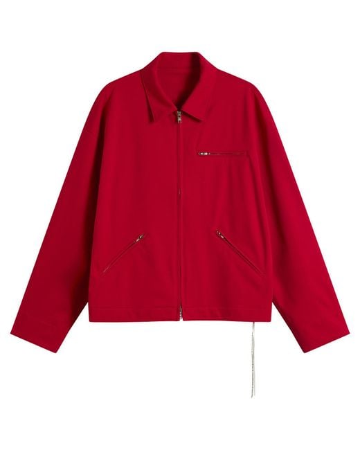 MASTERMIND WORLD Red Jersey Detroit Jacket for men