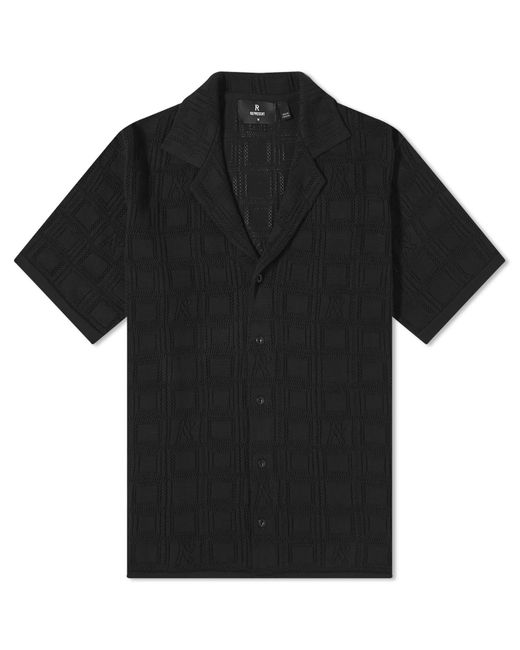 Represent Black Lace Knitted Vacation Shirt