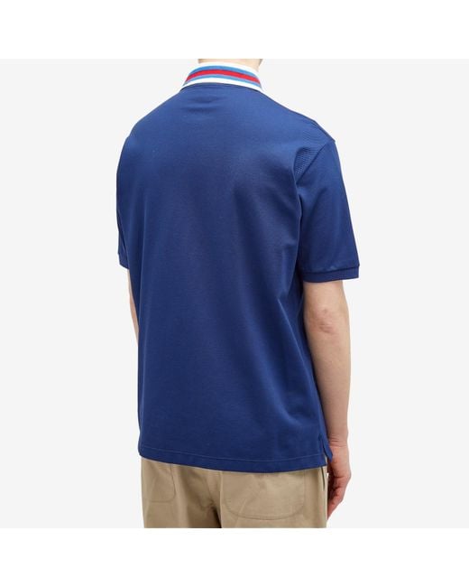 Gucci Blue Collar Logo Polo Shirt for men