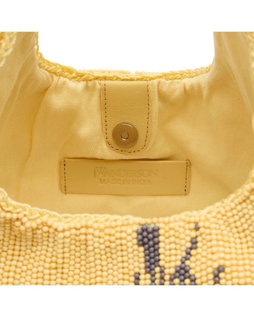 J.W. Anderson Metallic Mini Beaded Shopper