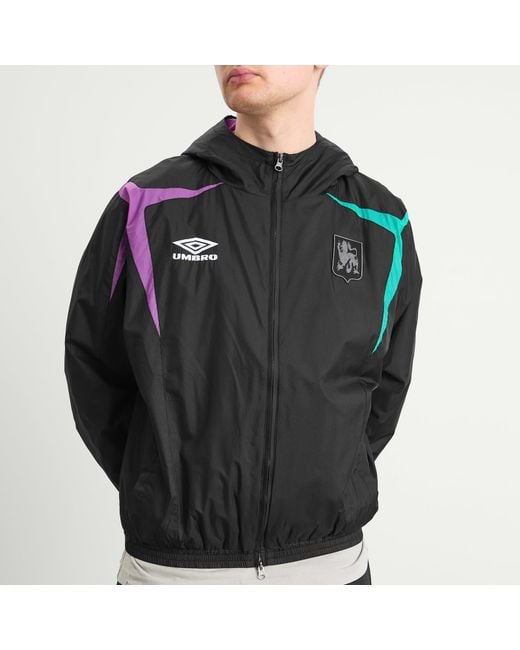Umbro by Slam Jam Black Jester Masked Track Jacket for men