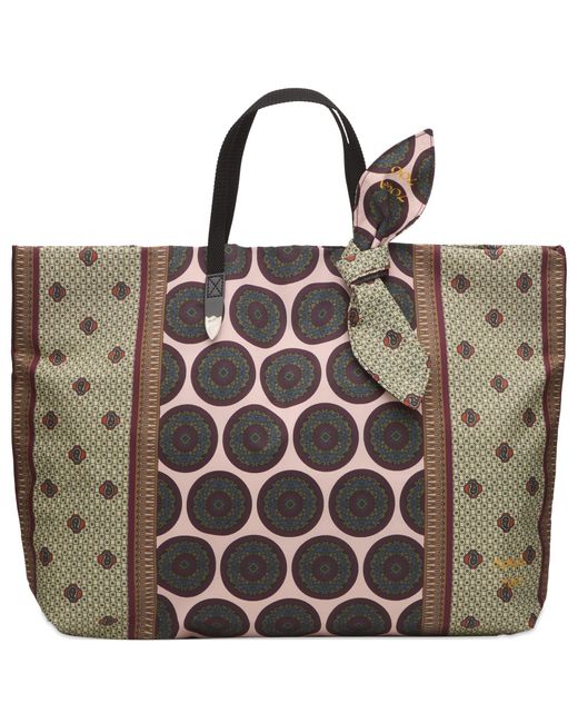 Toga Metallic Toga Print Tote Bag