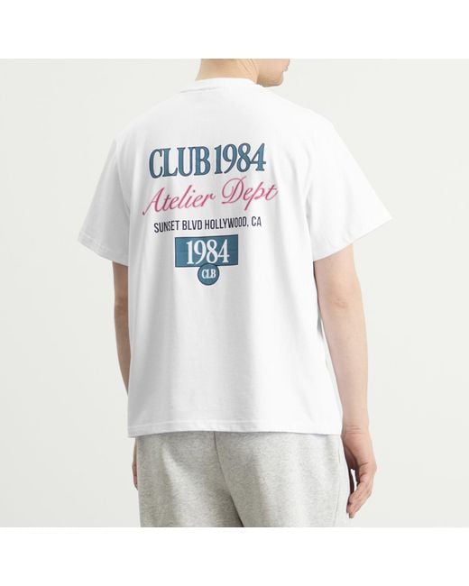 Club 1984 White Sunset Blvd T-Shirt for men