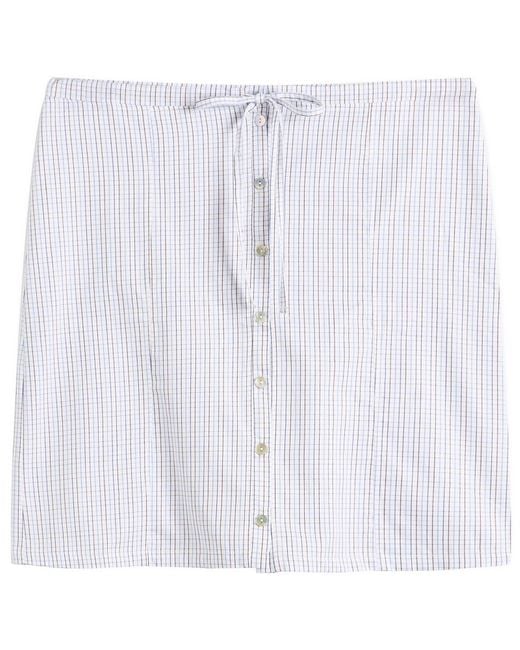 Fruity Booty White Check Skirt