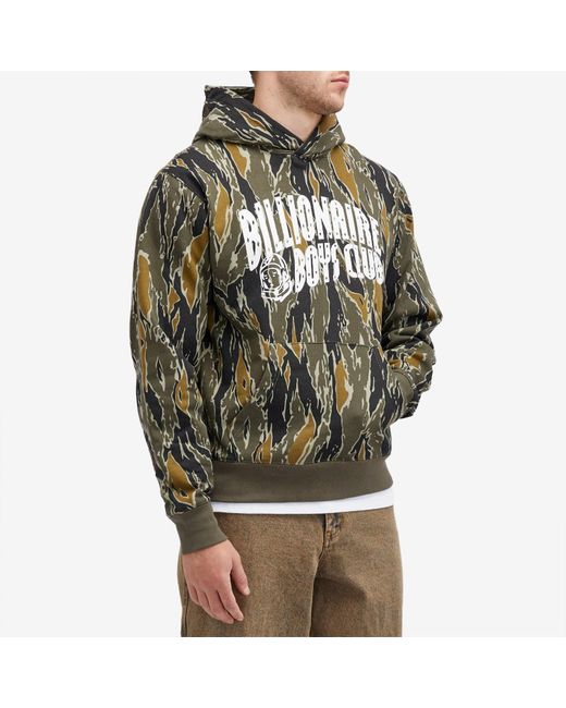 BBCICECREAM Green Arch Logo Camo Hoodie for men