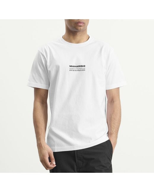 Maharishi White Lu Fang Horse Rider Embroidered T-Shirt for men