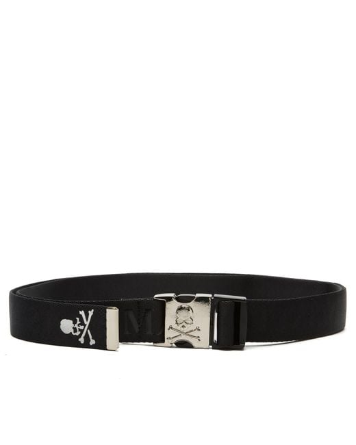 MASTERMIND WORLD Black Tape Belt for men