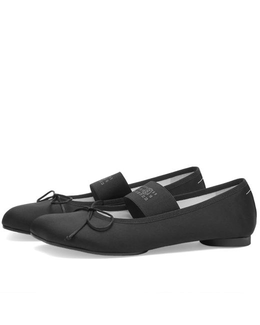 Maison Margiela Black Ballet Logo Shoe