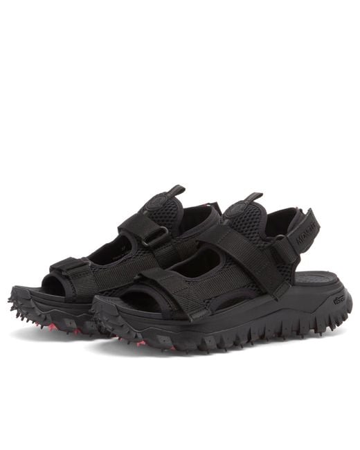 Moncler Black Trailgrip Vela Sandals