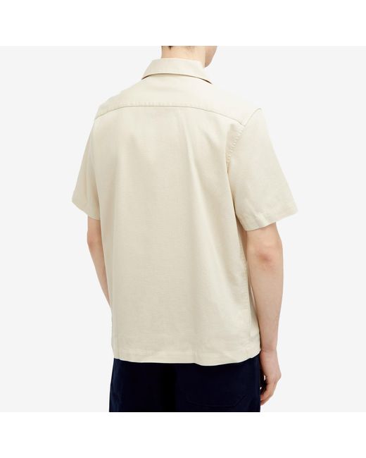Fred Perry Natural Pique Short Sleeve Vacation Shirt for men